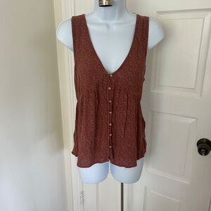 Size Large O'Neill Rust Summer Sleeveless Top